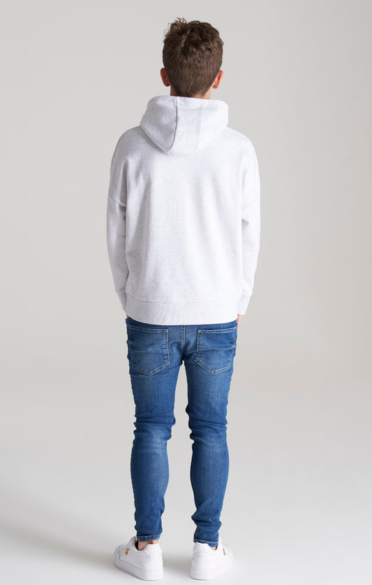 Boys Grey Relaxed Fit Hoodie