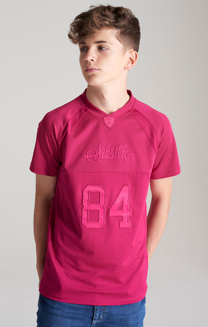 Load image into Gallery viewer, Boys Pink Retro Sports T-Shirt