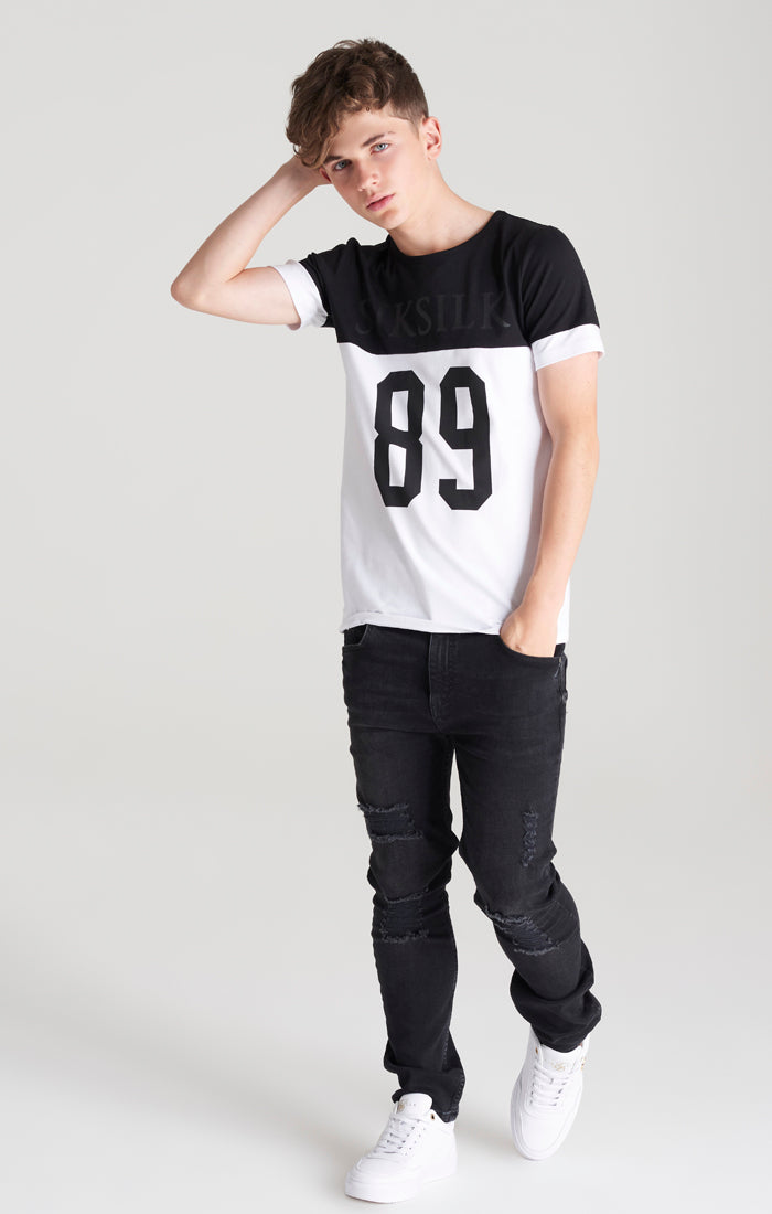 Load image into Gallery viewer, Boys Black Branded 89 T-Shirt (3)