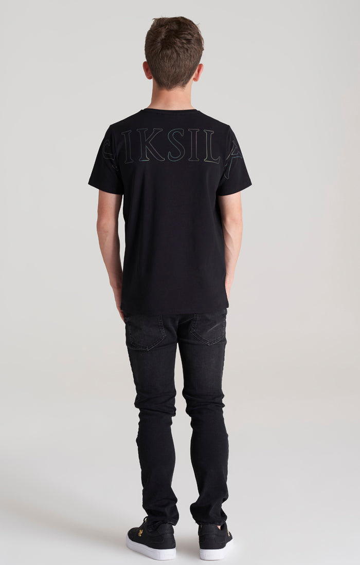 Load image into Gallery viewer, Boys Black Branded T-Shirt (5)