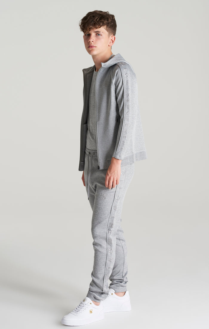 Load image into Gallery viewer, Boys Grey Marl Panelled Jogger (4)