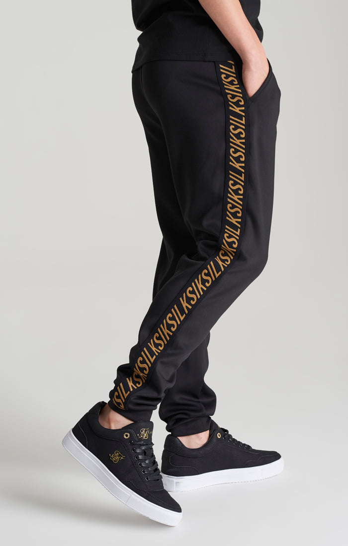 Load image into Gallery viewer, Boys Black Taped Loose Fit Jogger (1)