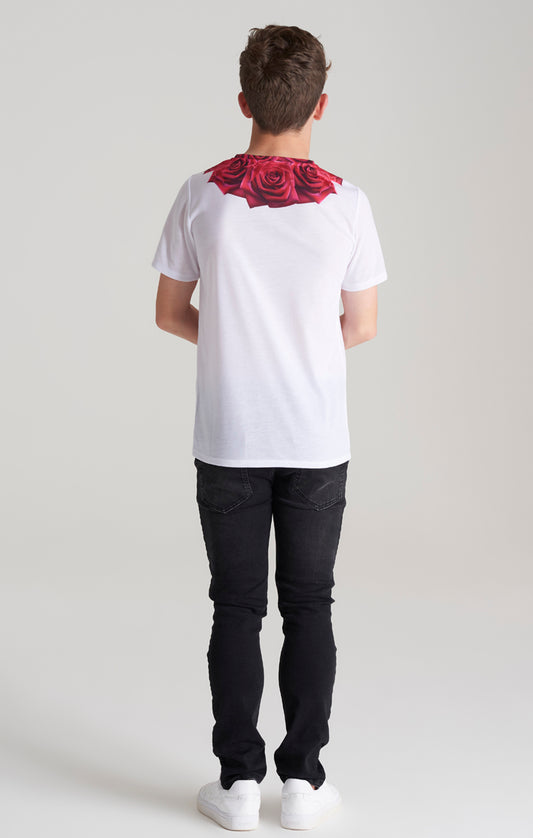 Boys White Rose T-Shirt