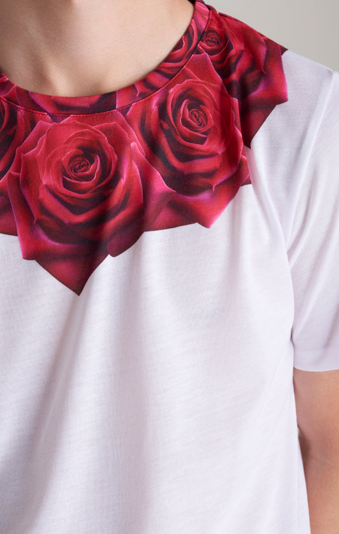 Load image into Gallery viewer, Boys White Rose T-Shirt (5)