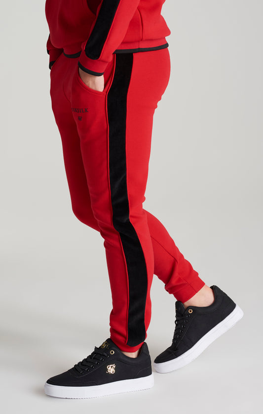 Boys Red Panelled Jogger