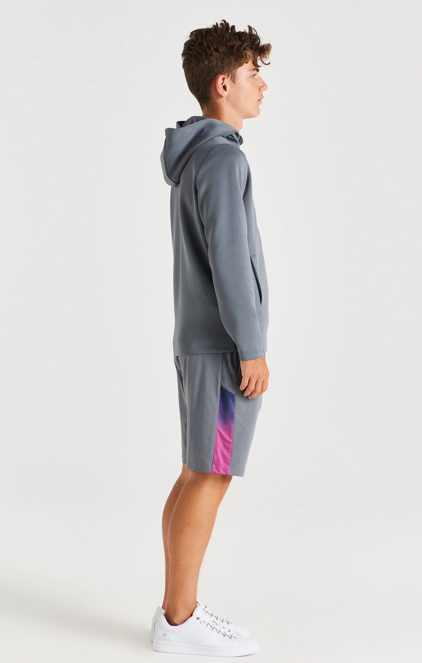 Load image into Gallery viewer, SikSilk Navigate Fade Zip Through - Grey (5)