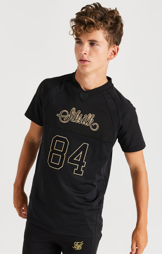 Boys Black Retro Sports T-Shirt