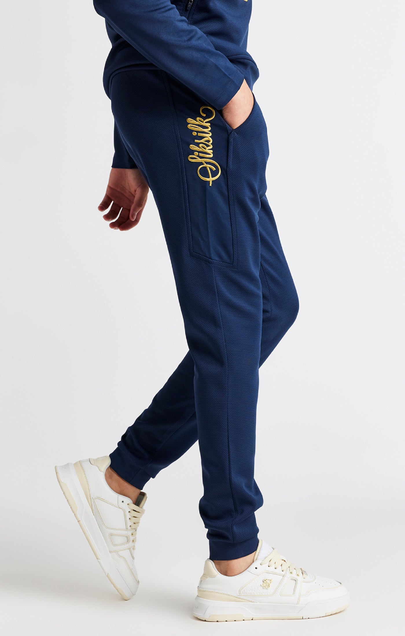 Load image into Gallery viewer, Boys Navy Retro Track Pant (1)