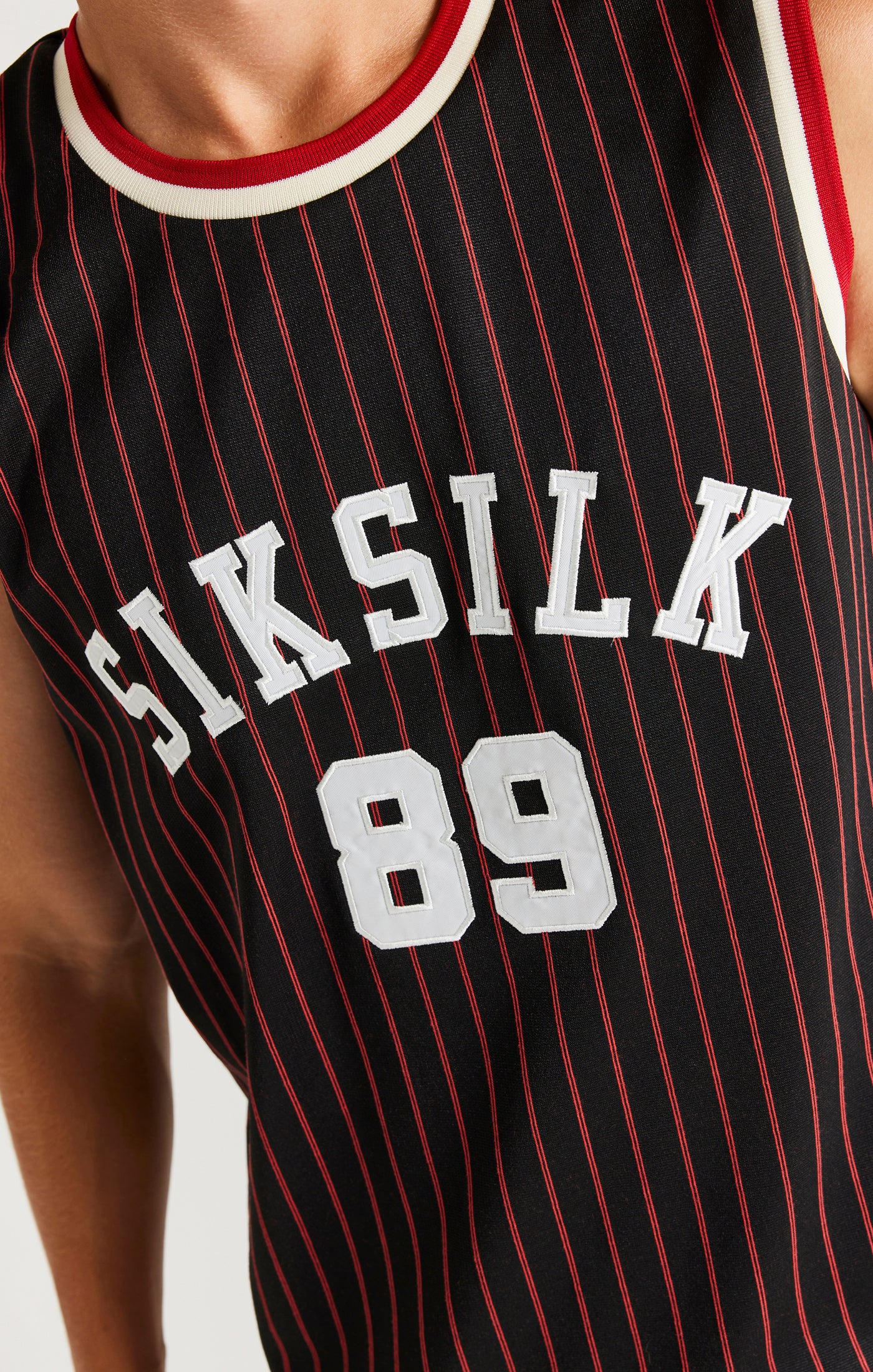 Load image into Gallery viewer, SikSilk Retro Classic Basketball Vest - Black (1)