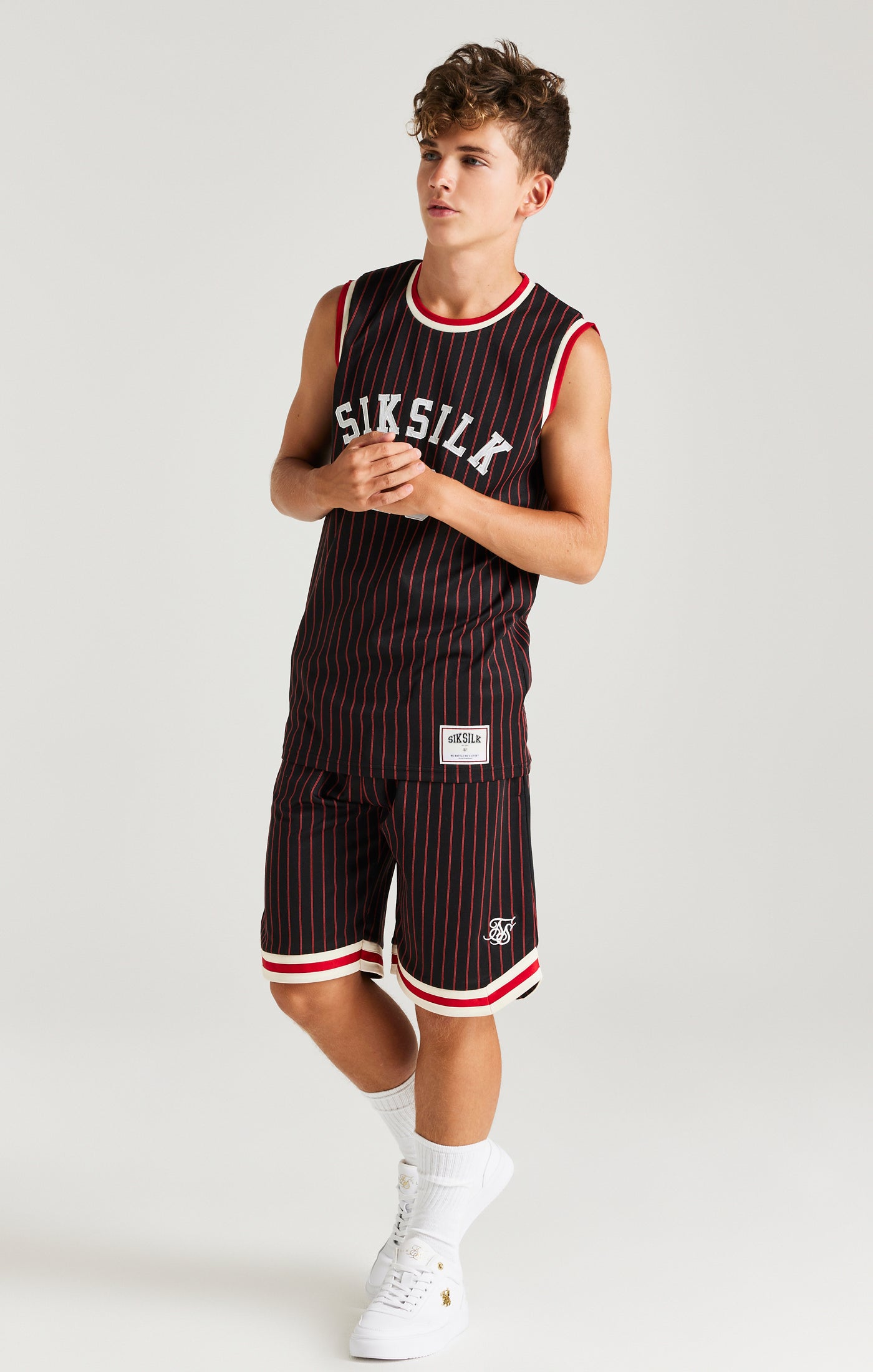 Load image into Gallery viewer, SikSilk Retro Classic Basketball Shorts - Black (2)