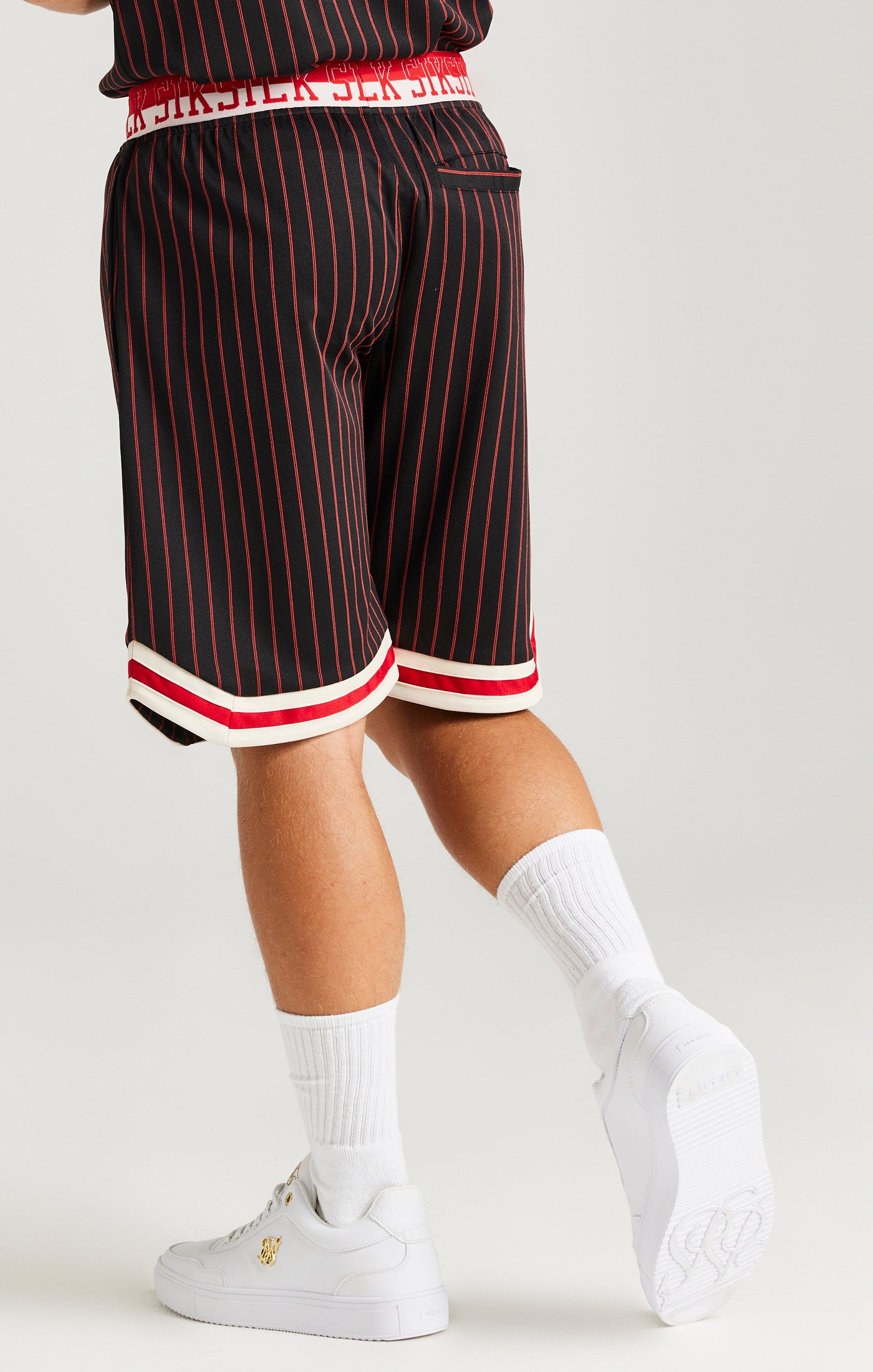 Load image into Gallery viewer, SikSilk Retro Classic Basketball Shorts - Black (3)