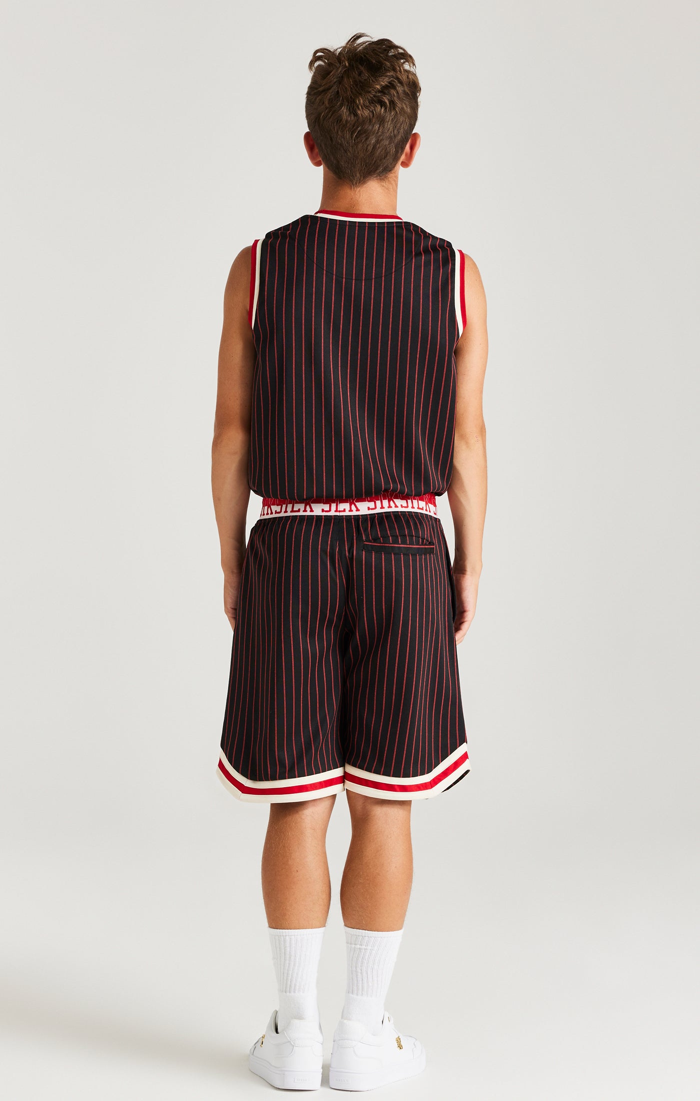 Load image into Gallery viewer, SikSilk Retro Classic Basketball Shorts - Black (4)