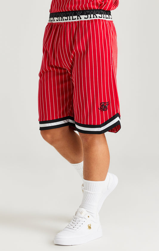 SikSilk Retro Classic Basketball Shorts - Red