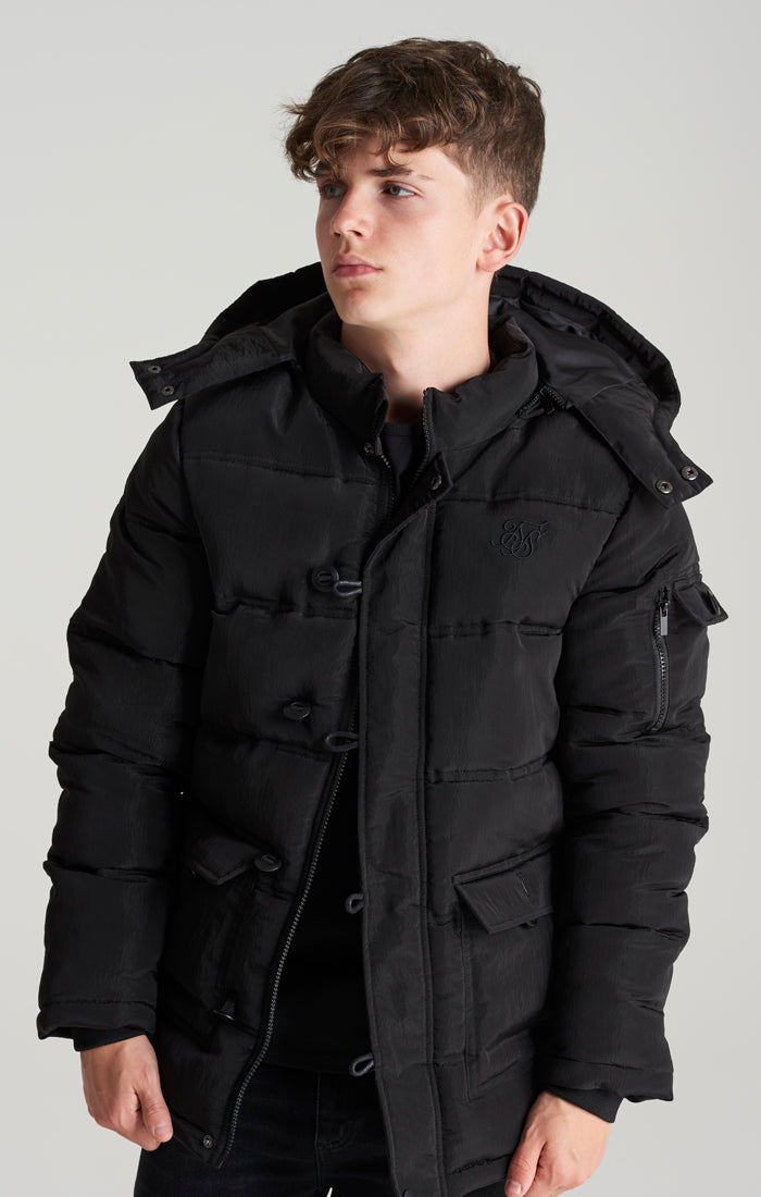 Load image into Gallery viewer, Boys Black Puff Parka (1)