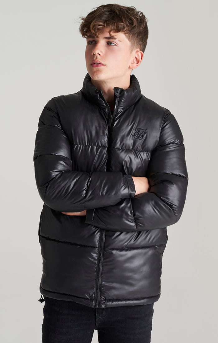 Load image into Gallery viewer, Boys Black Bubble Jacket