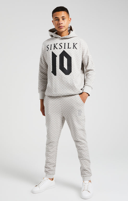 Boys Messi x SikSilk Grey Printed Cuffed Jogger