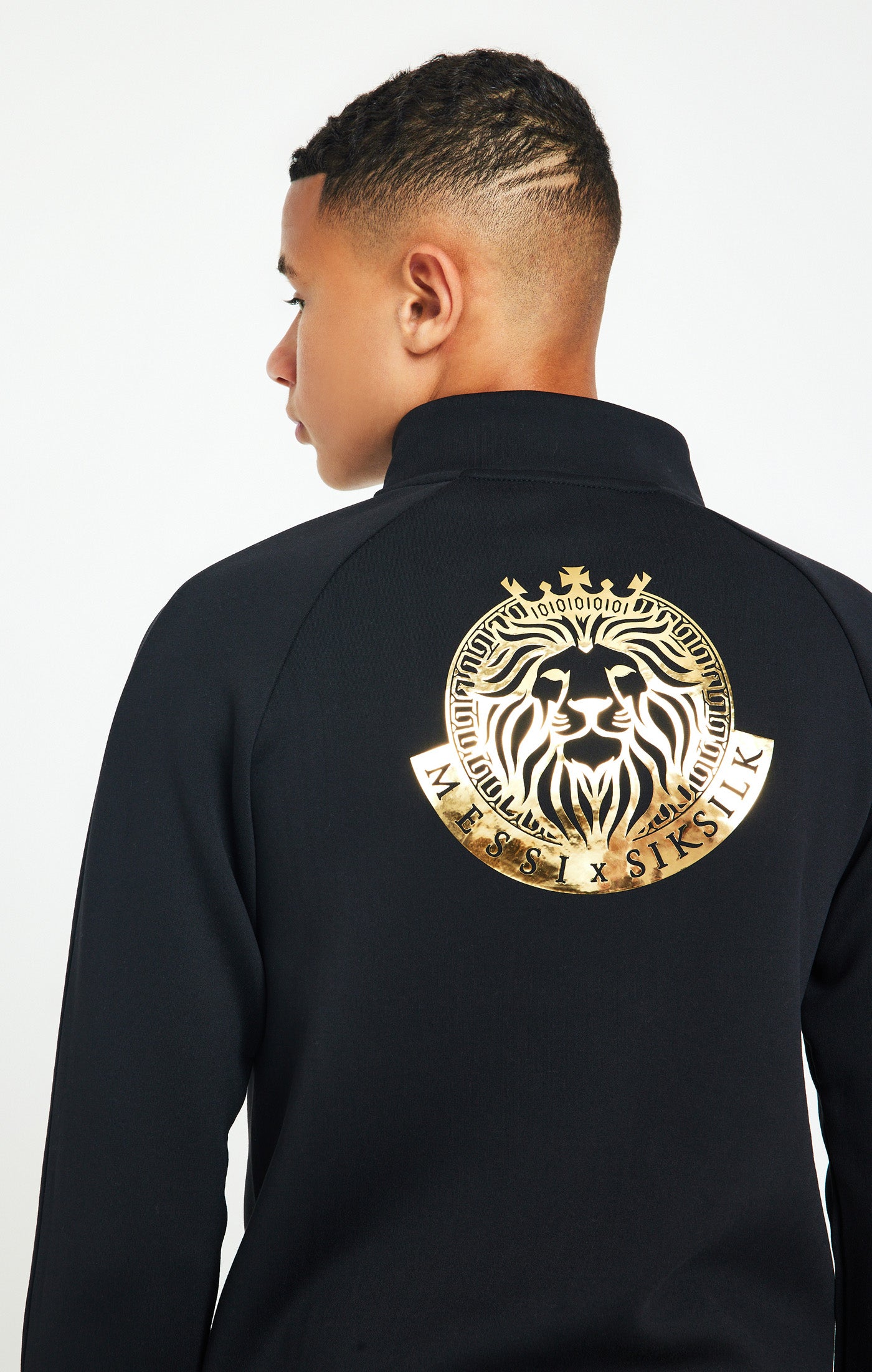 Load image into Gallery viewer, Messi X SikSilk Lion Zip Top - Black