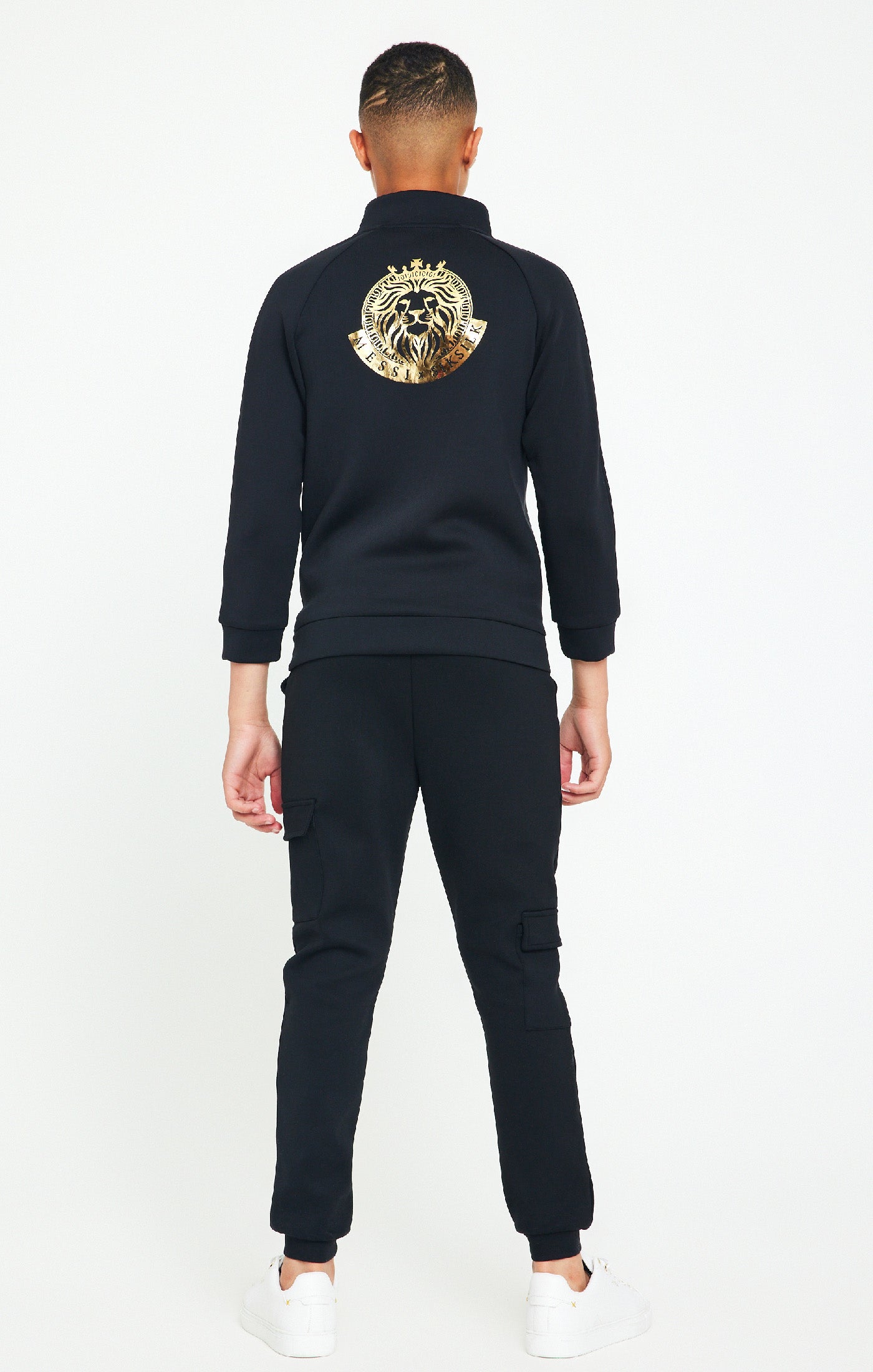 Load image into Gallery viewer, Messi X SikSilk Lion Zip Top - Black (5)