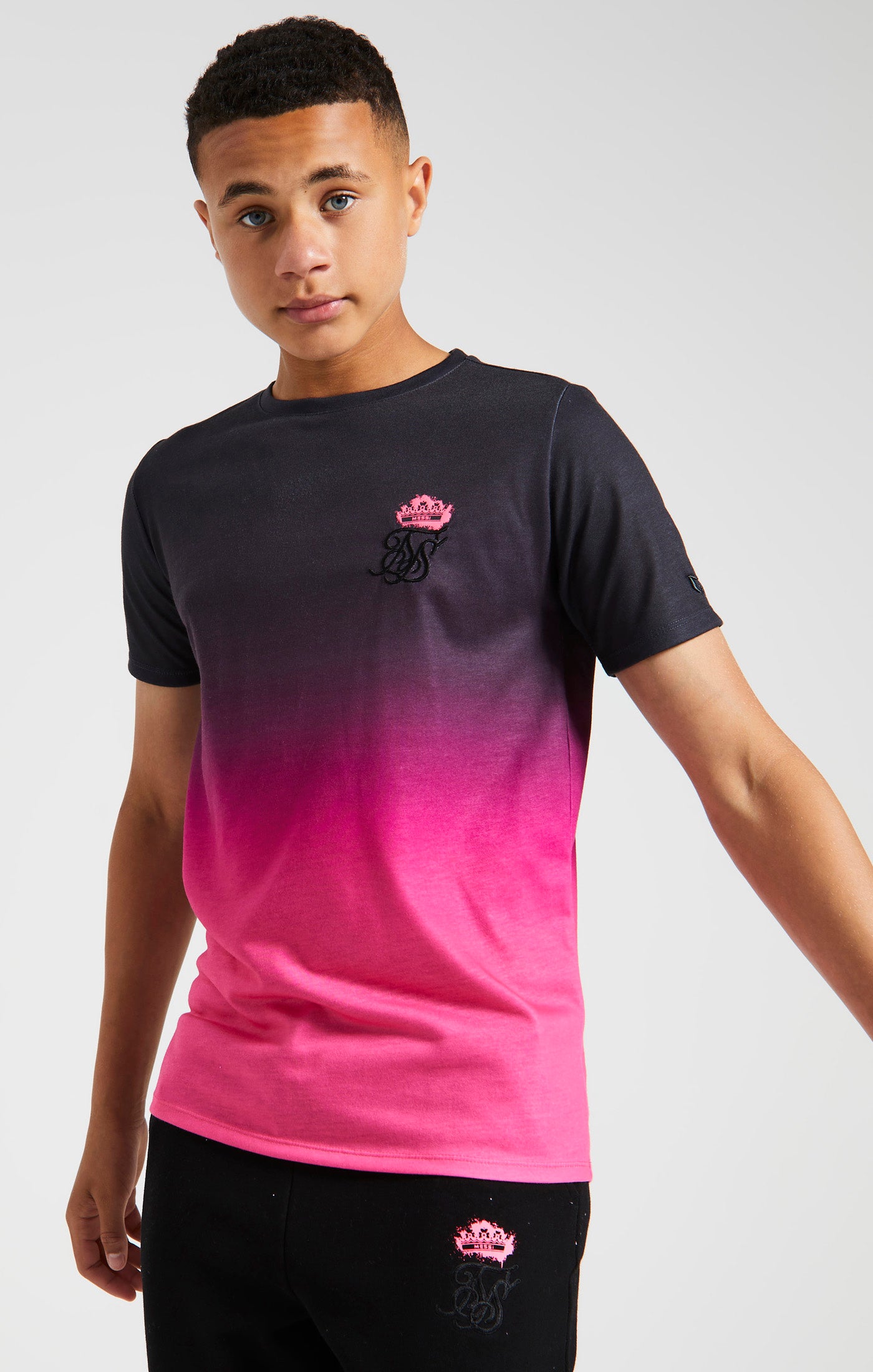 Load image into Gallery viewer, Boys Messi x SikSilk Pink Fade T-Shirt
