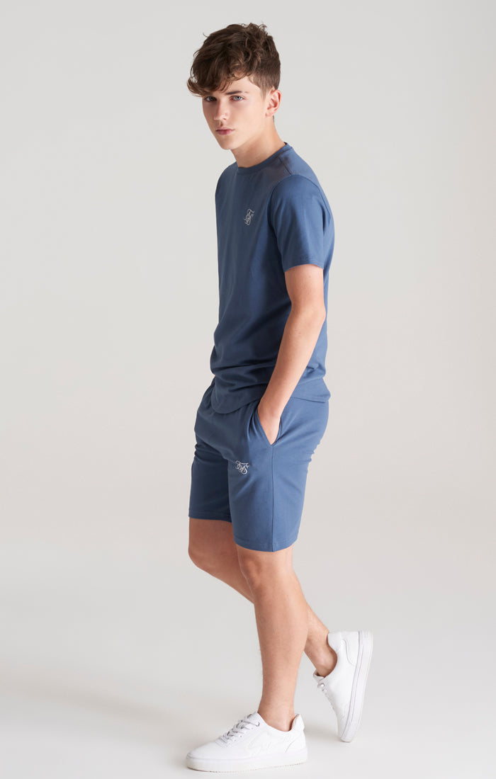 Load image into Gallery viewer, Boys Blue T-Shirt And Short Twin Set (4)