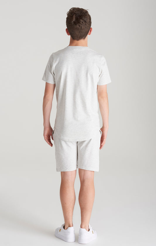 Boys Snow Marl T-Shirt And Short Twin Set