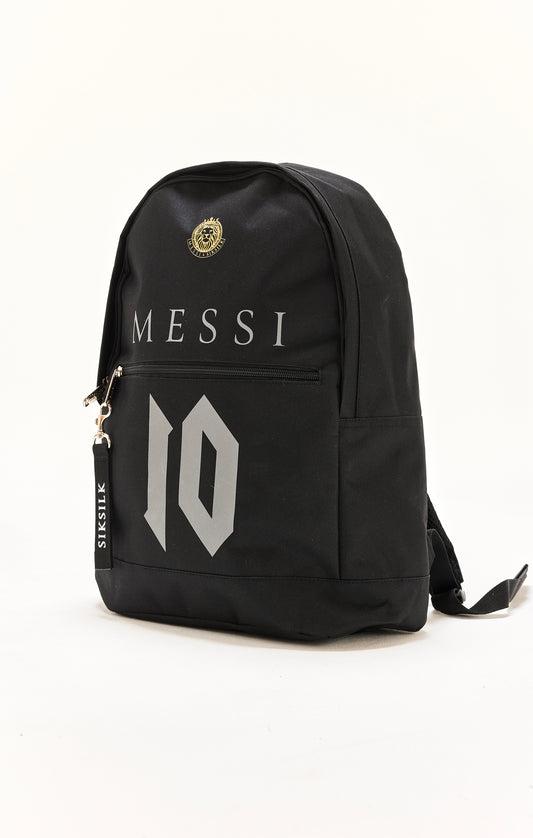 Boys Black Messi x SikSilk Front Pocket Rucksack