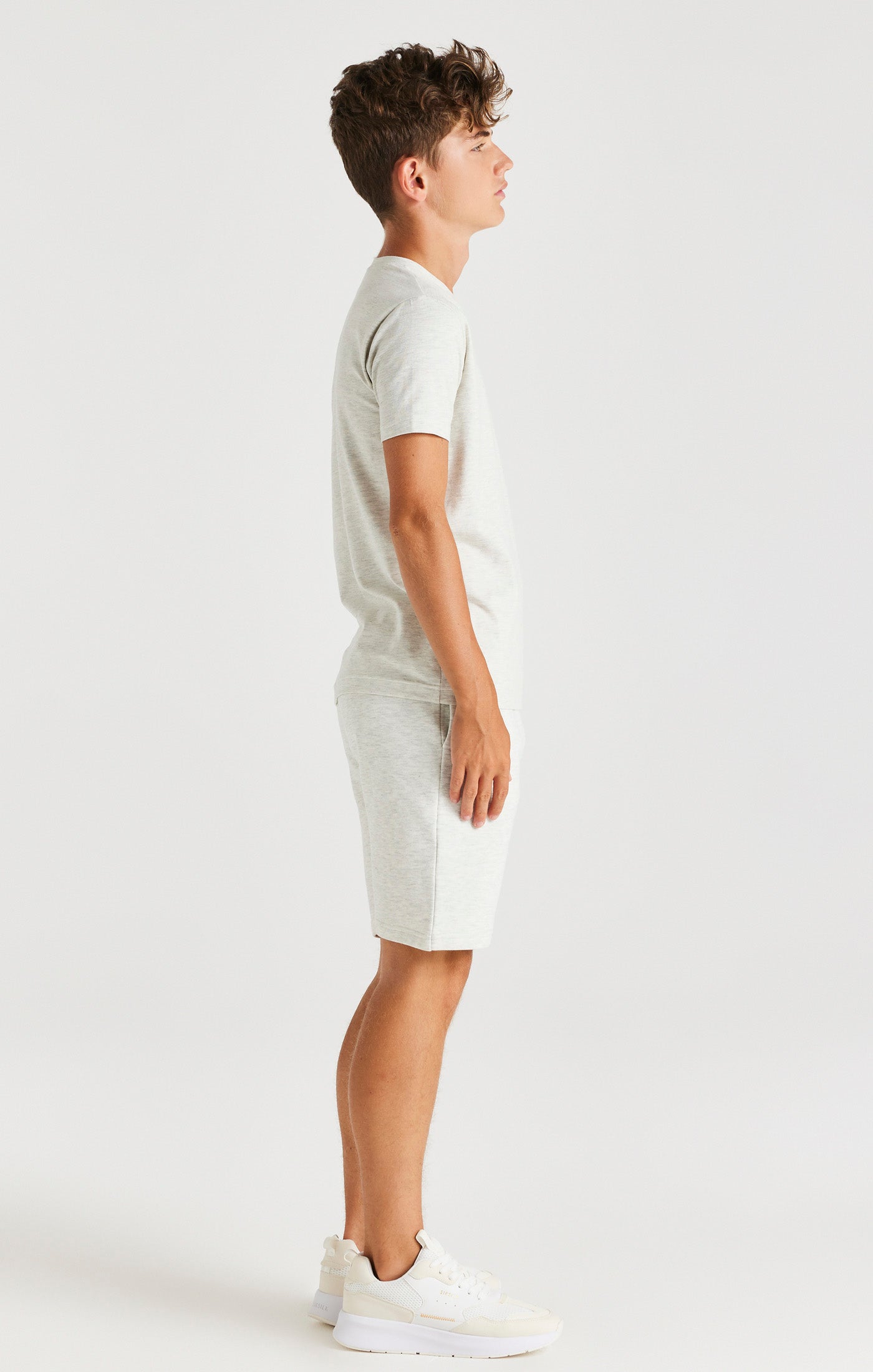Load image into Gallery viewer, SikSilk Short Sleeve Tee - Snow Marl (3)