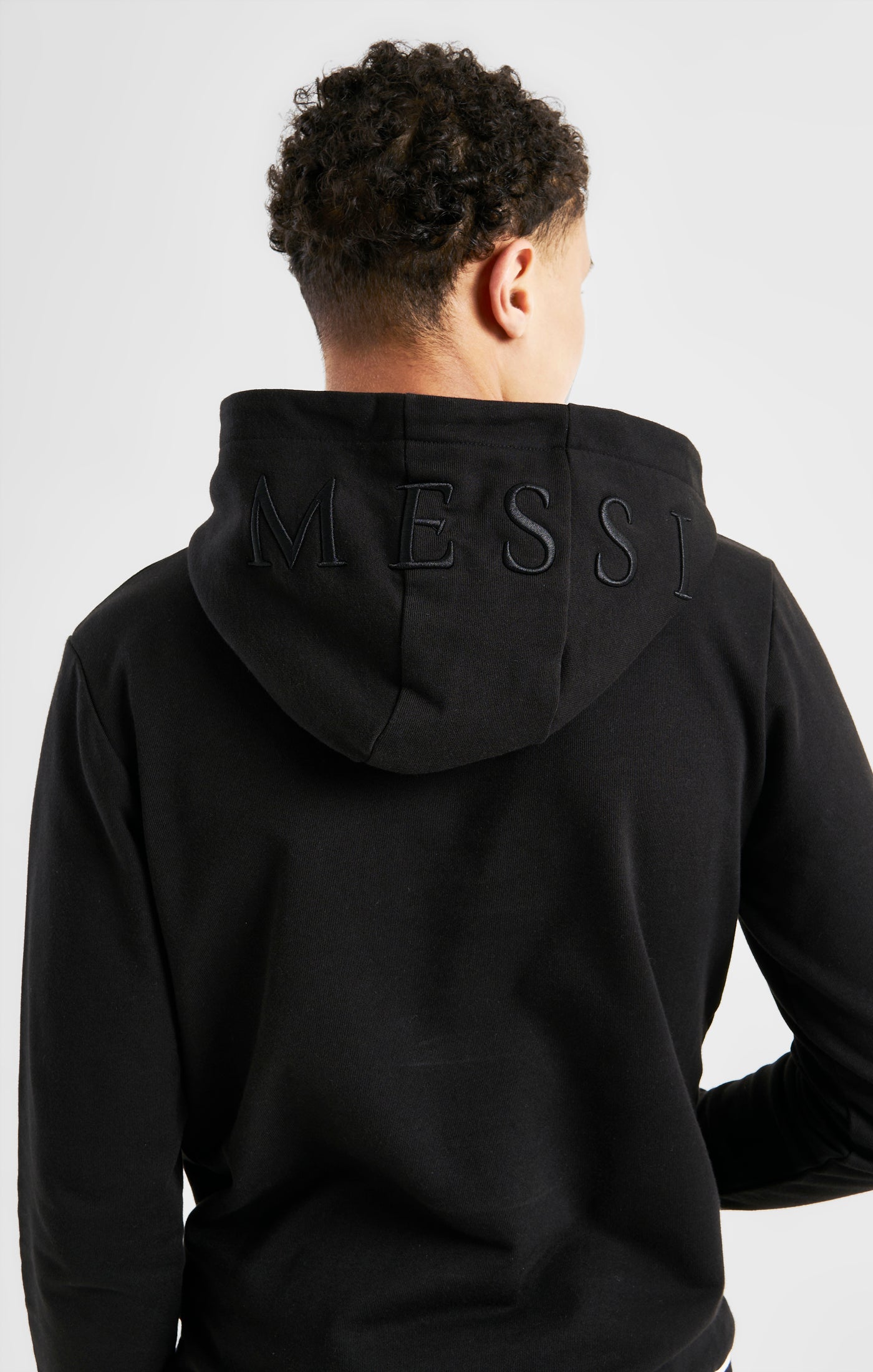 Load image into Gallery viewer, Messi x SikSilk Logo Overhead Hoodie - Black (5)