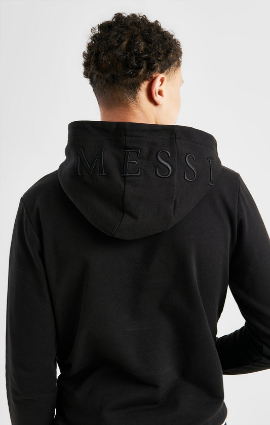 Messi x SikSilk Logo Overhead Hoodie - Black