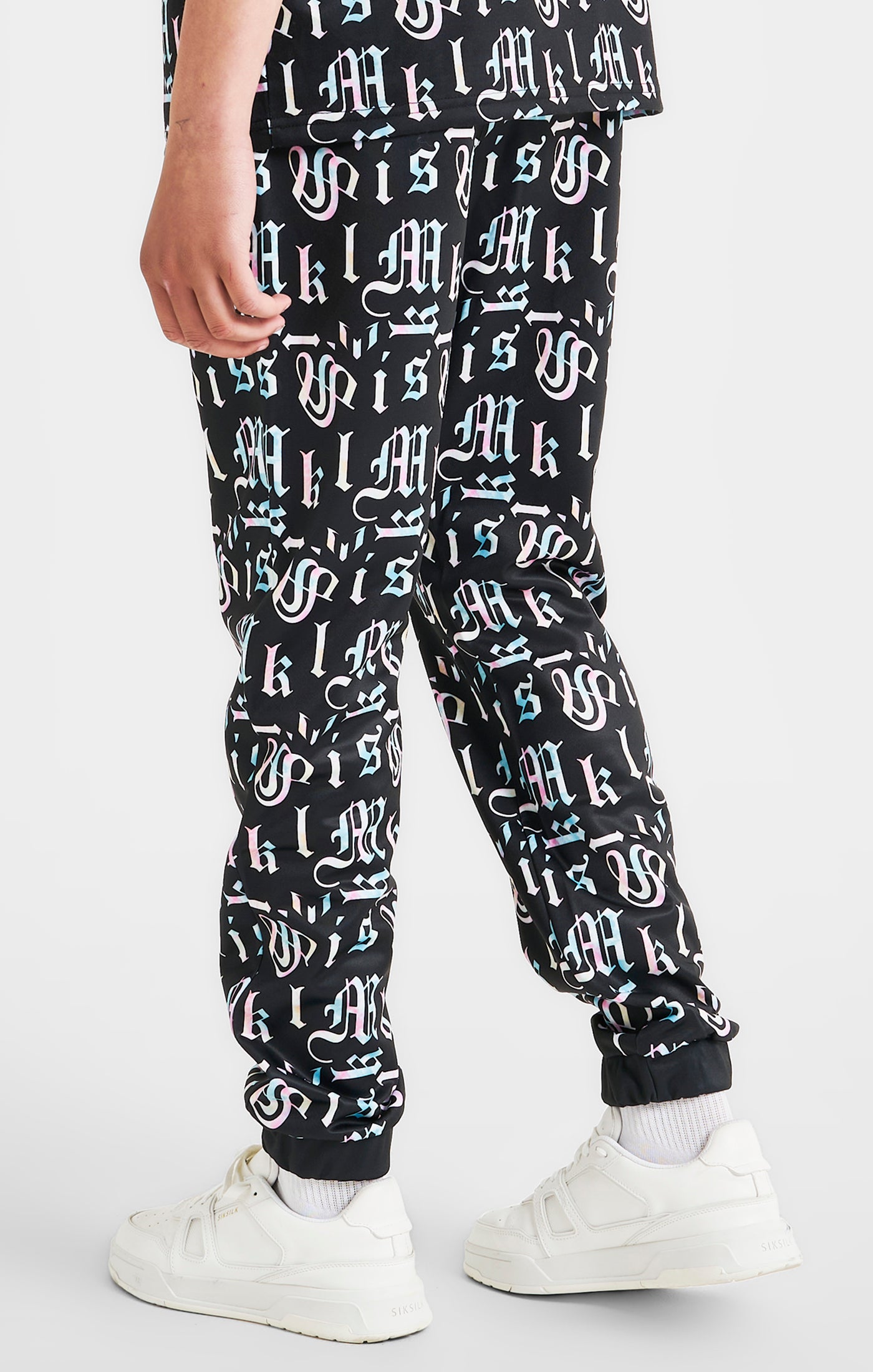 Load image into Gallery viewer, Boys Messi x SikSilk Black Printed Pant (1)