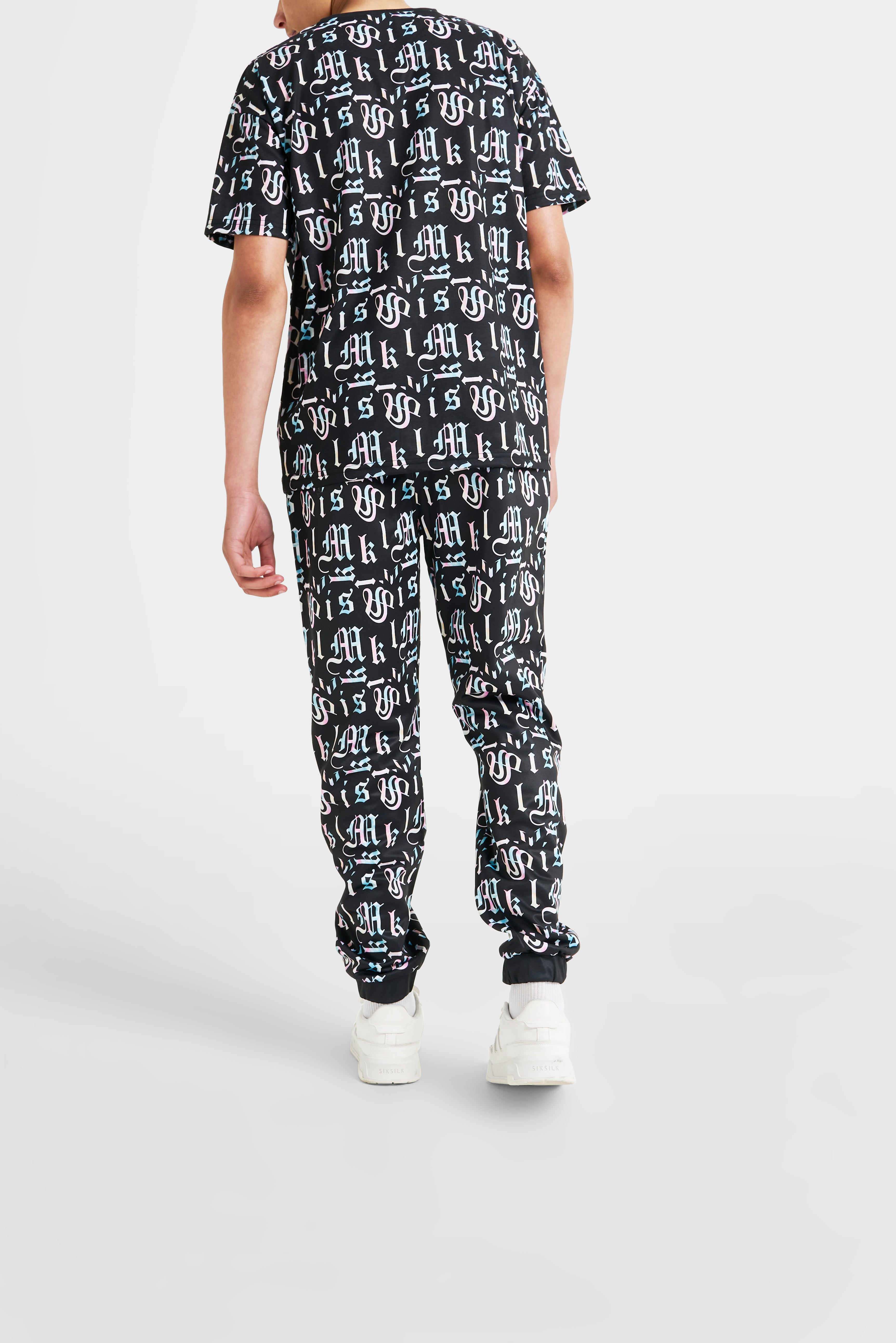 Load image into Gallery viewer, Boys Messi x SikSilk Black Printed Pant (3)