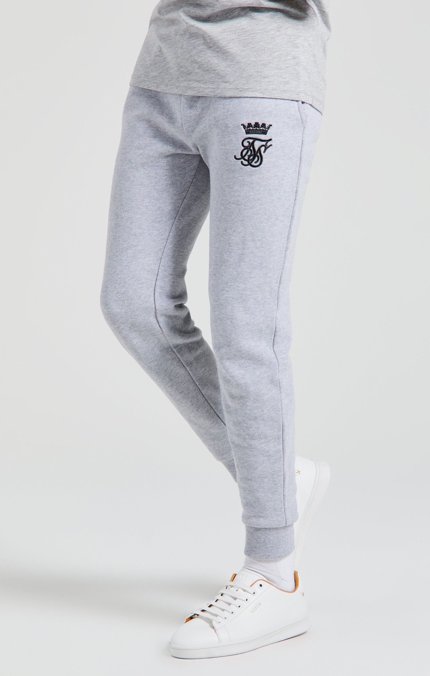 Load image into Gallery viewer, Boys Messi x SikSilk Grey Marl Fleece Pant