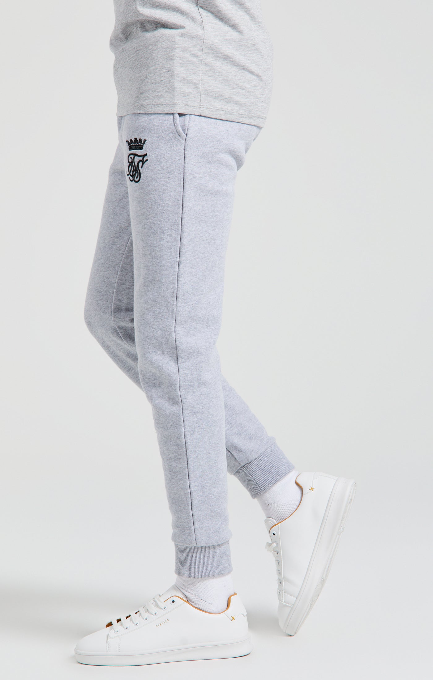 Load image into Gallery viewer, Boys Messi x SikSilk Grey Marl Fleece Pant (2)