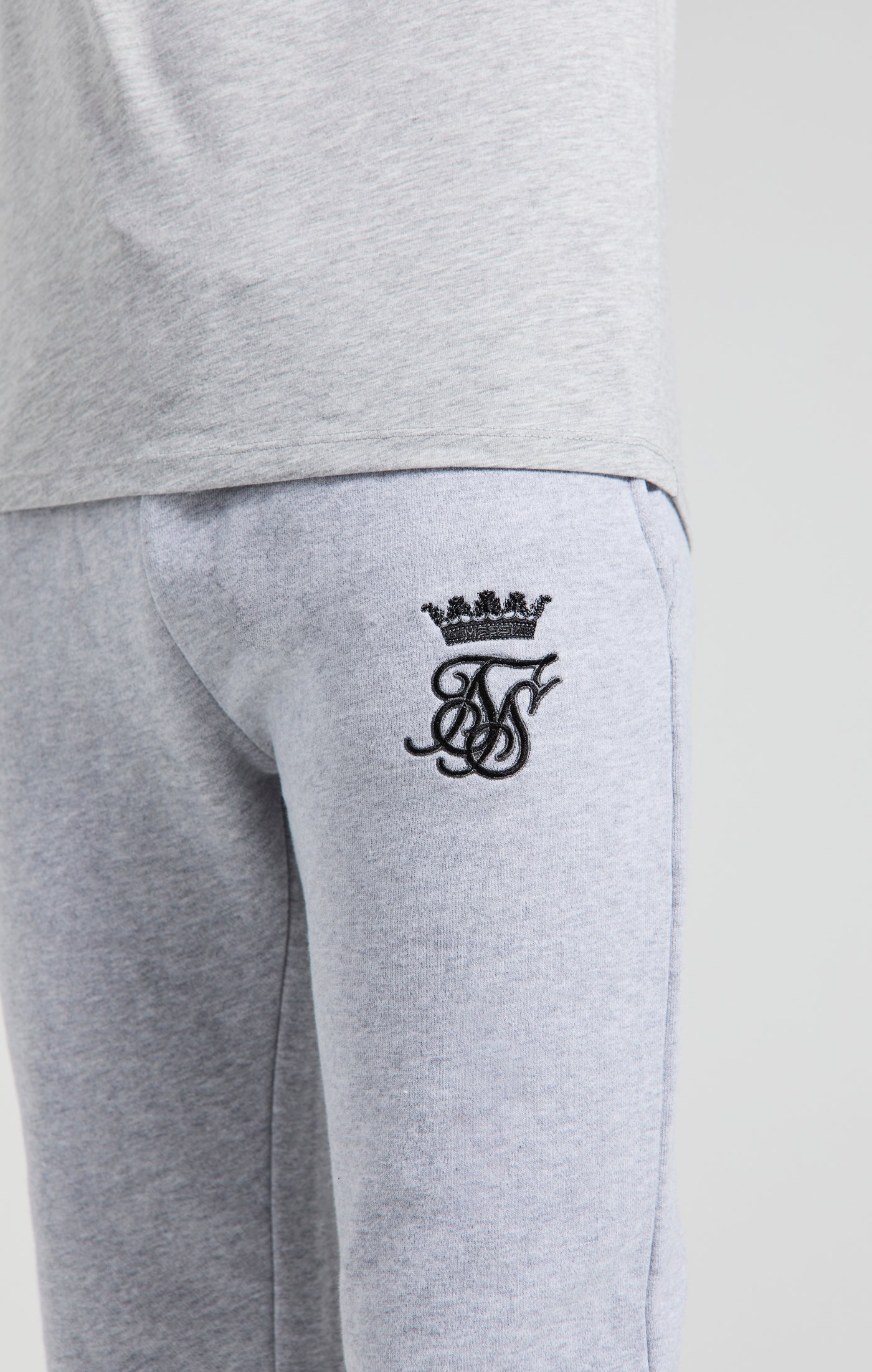 Load image into Gallery viewer, Boys Messi x SikSilk Grey Marl Fleece Pant (1)