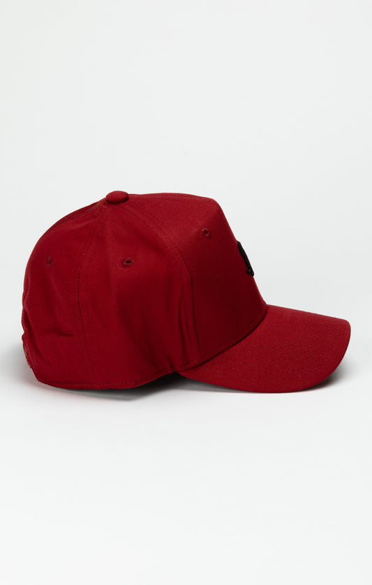 Boys Red Embroidered Trucker Cap