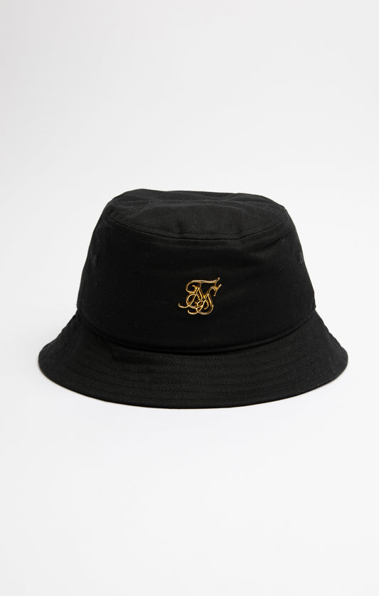 Boys Black Logo Bucket Hat