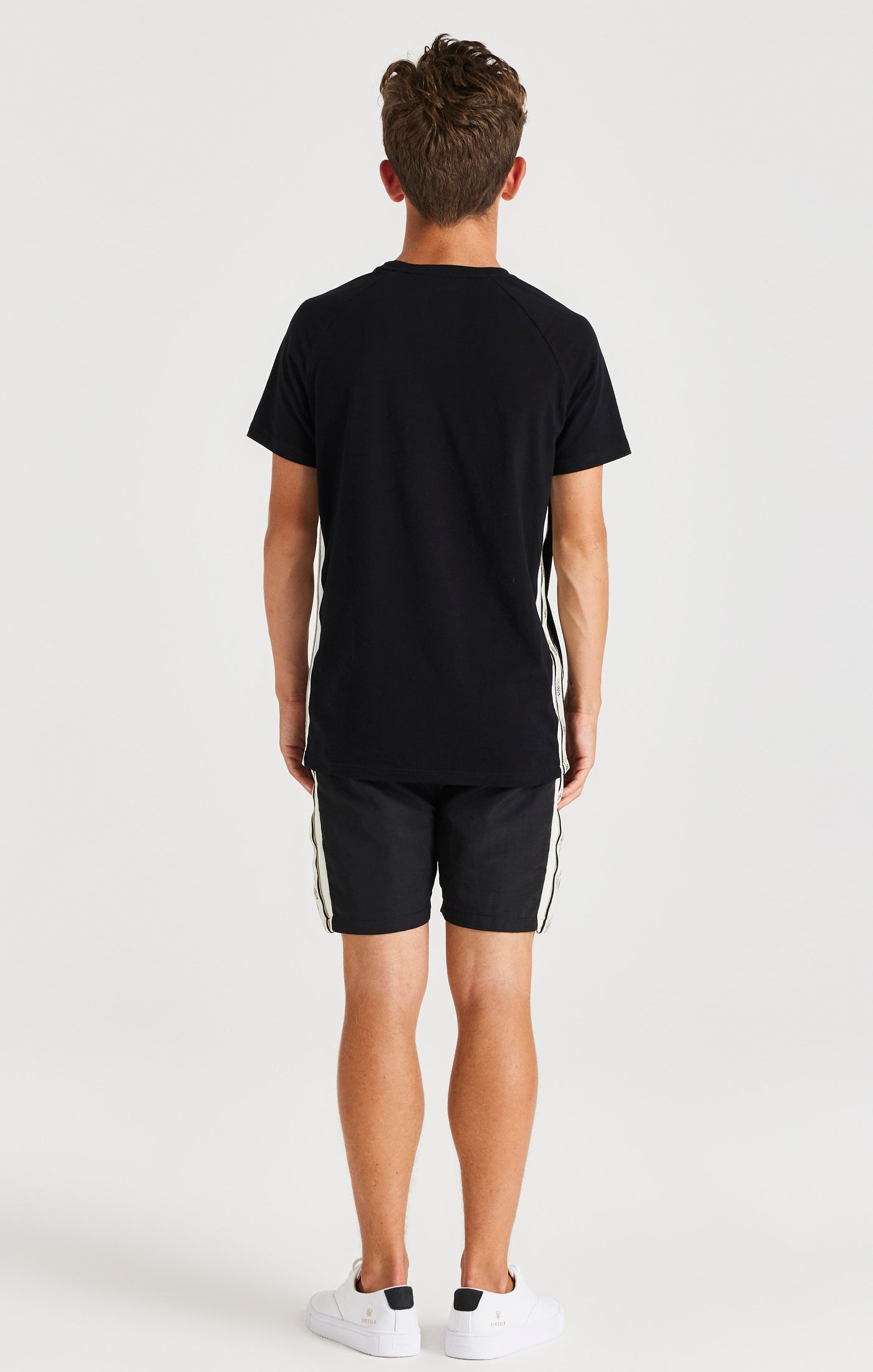 Load image into Gallery viewer, SikSilk Cali Side Tape Tee - Black (4)