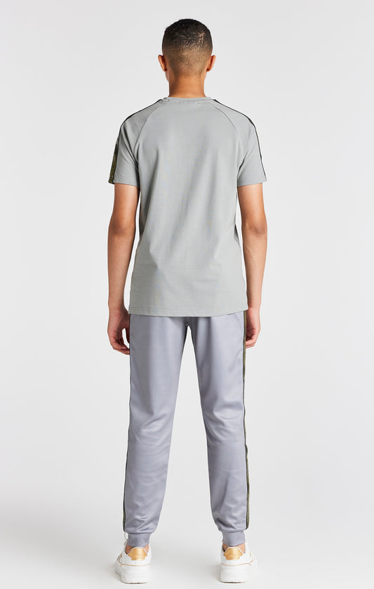 Boys Grey Taped Raglan T-Shirt