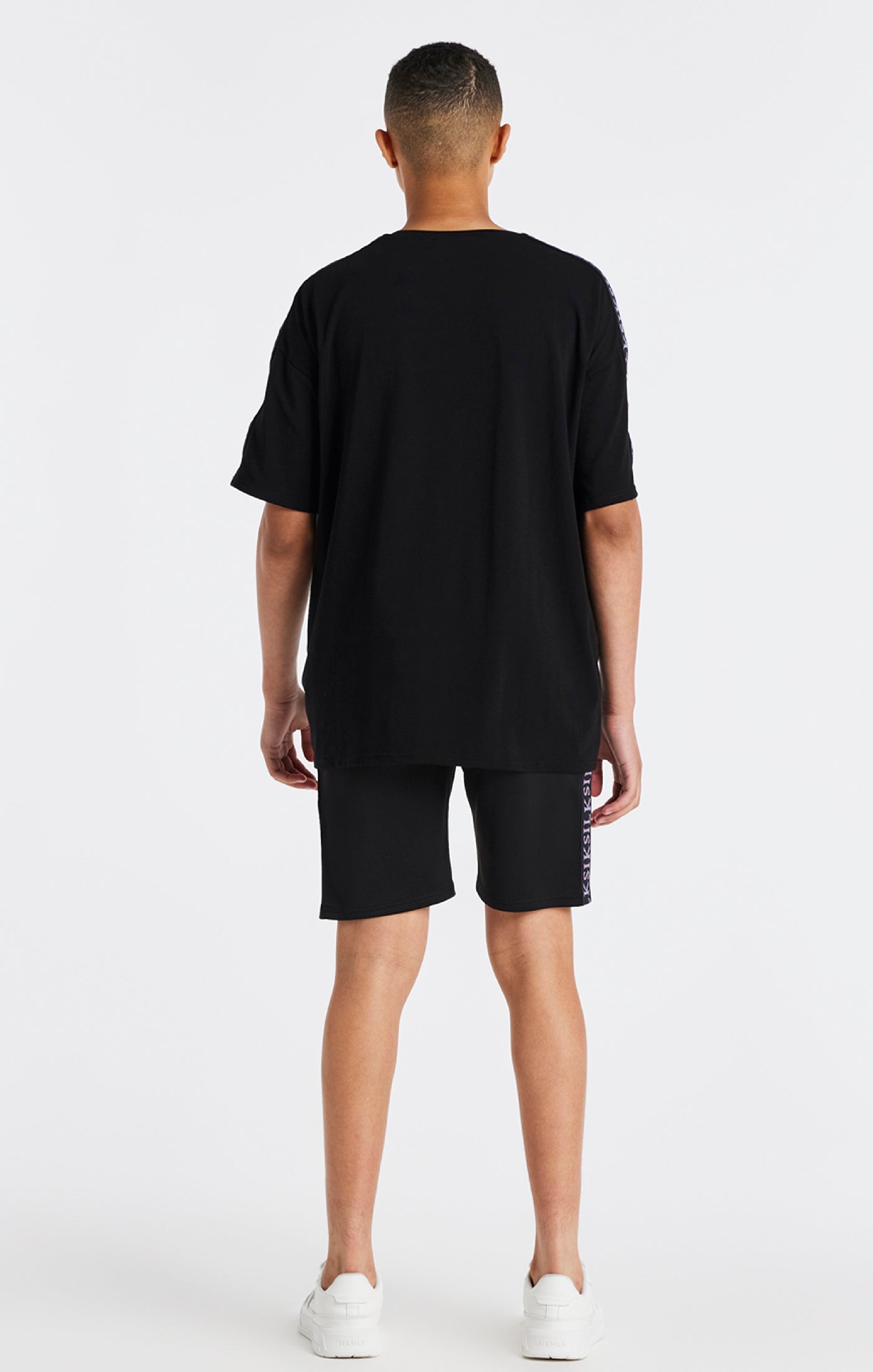 Load image into Gallery viewer, Boys Black Taped T-Shirt (4)