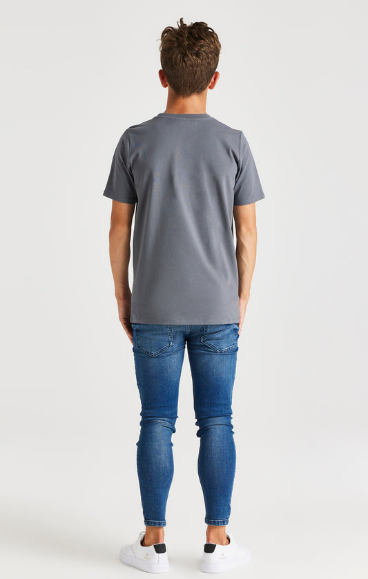 Boys Grey Branded T-Shirt