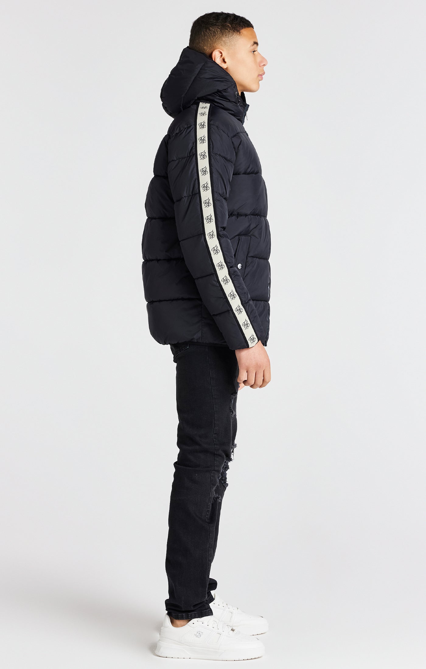Load image into Gallery viewer, Boys Black Bubble Parka (6)