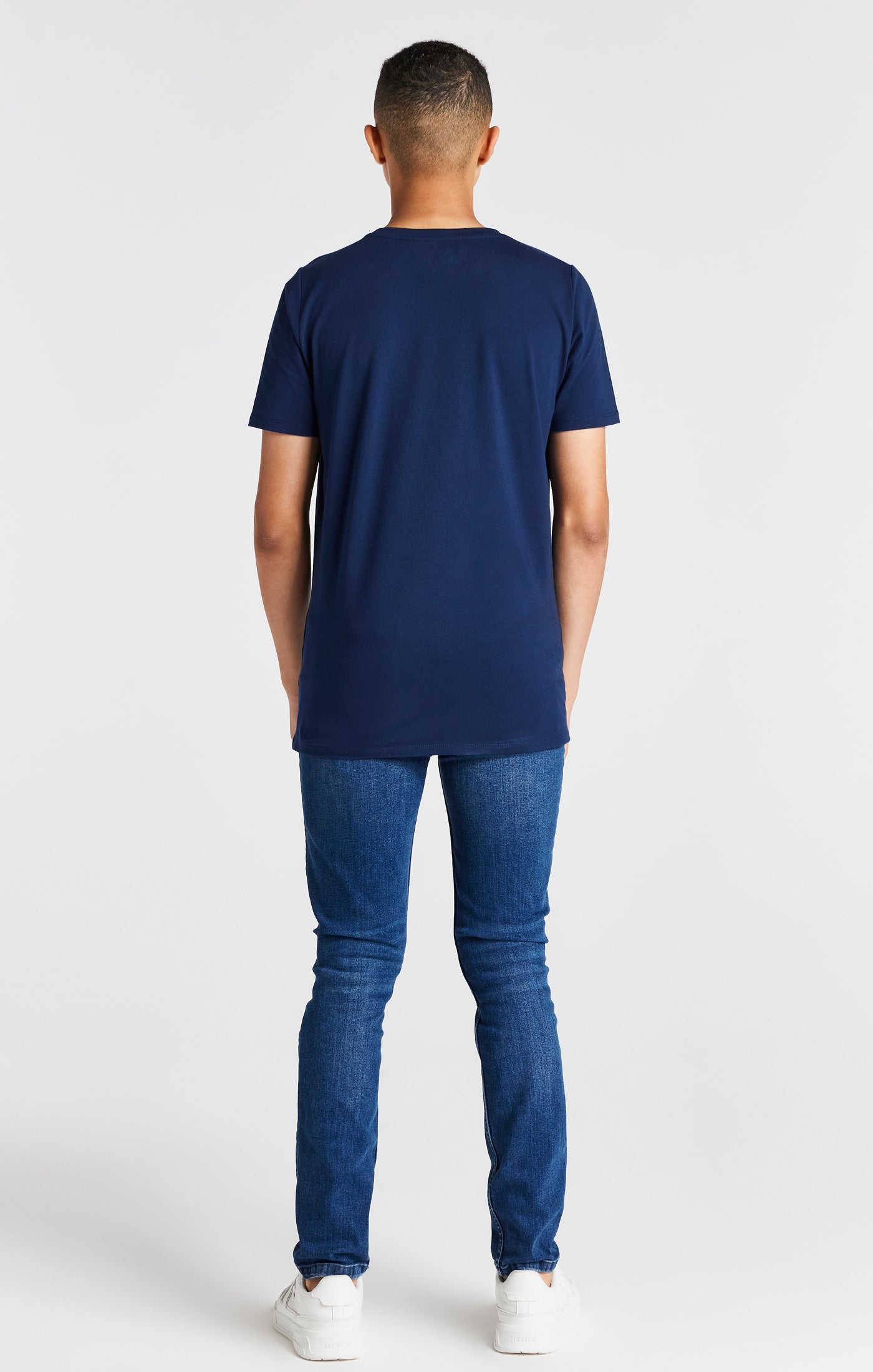 Load image into Gallery viewer, Boys Navy Branded Tee (4)