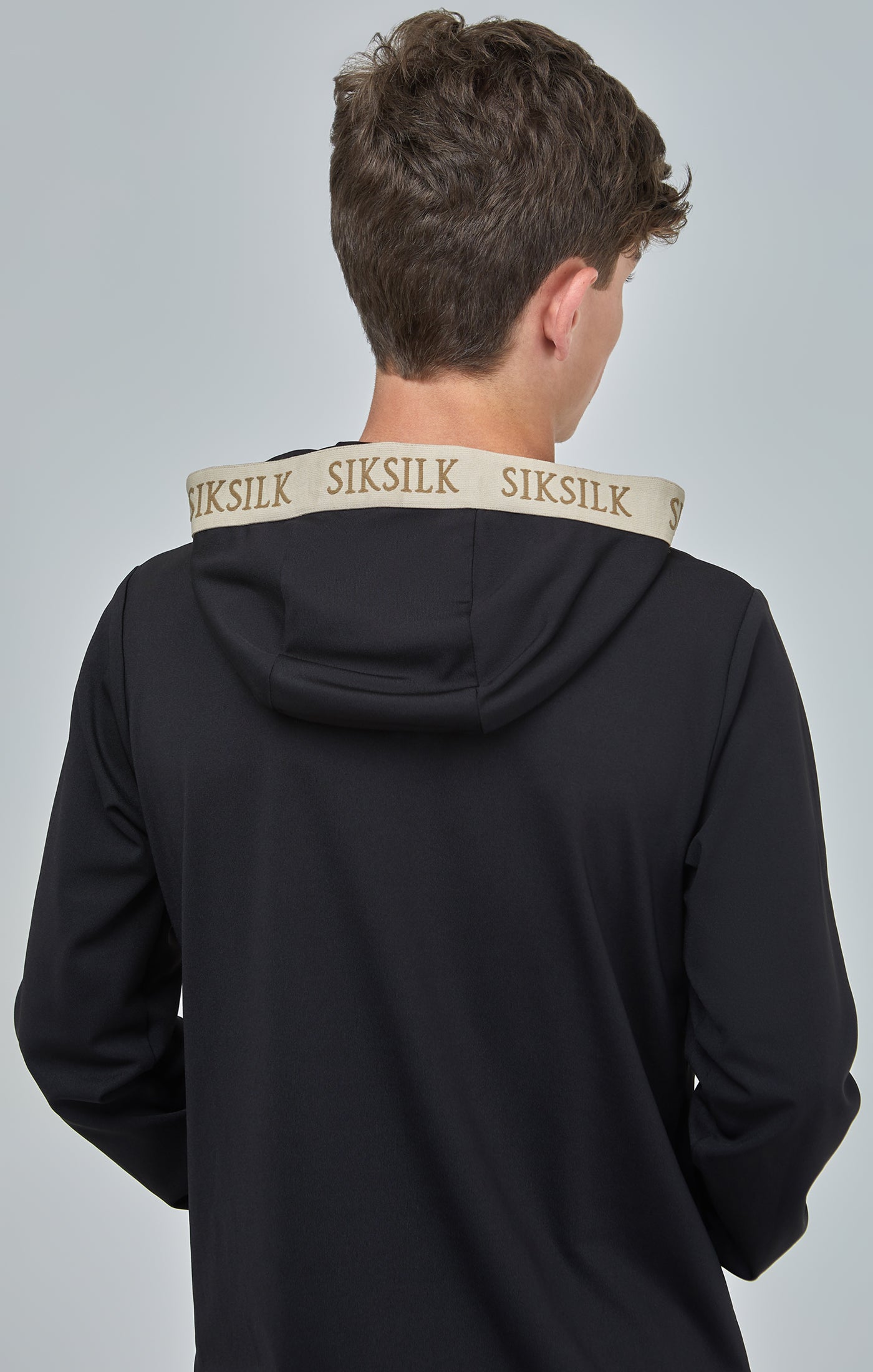 Load image into Gallery viewer, Boys Black Taped Hoodie (5)