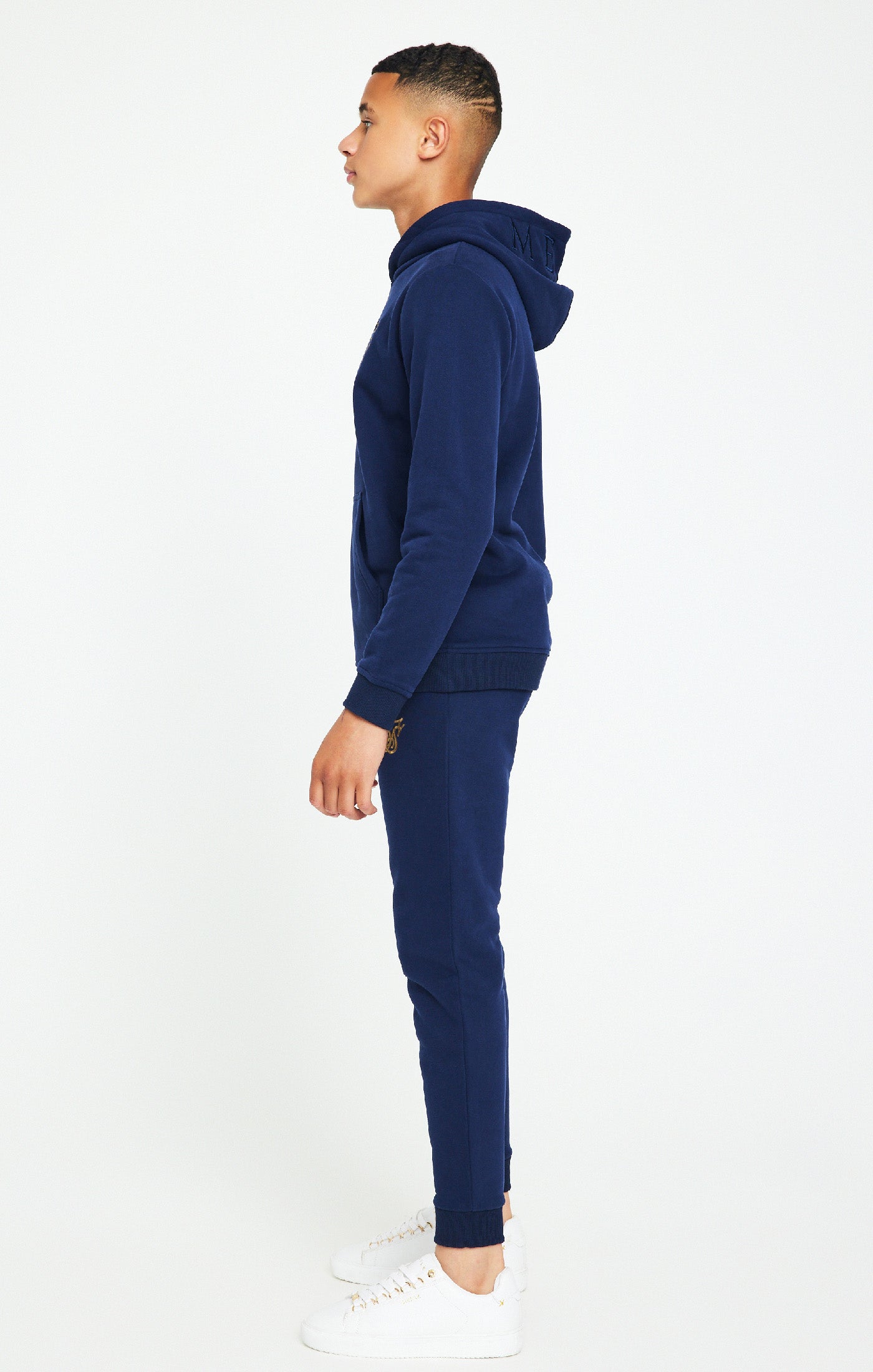 Load image into Gallery viewer, Boys Messi x SikSilk Navy Fleece Pant (4)
