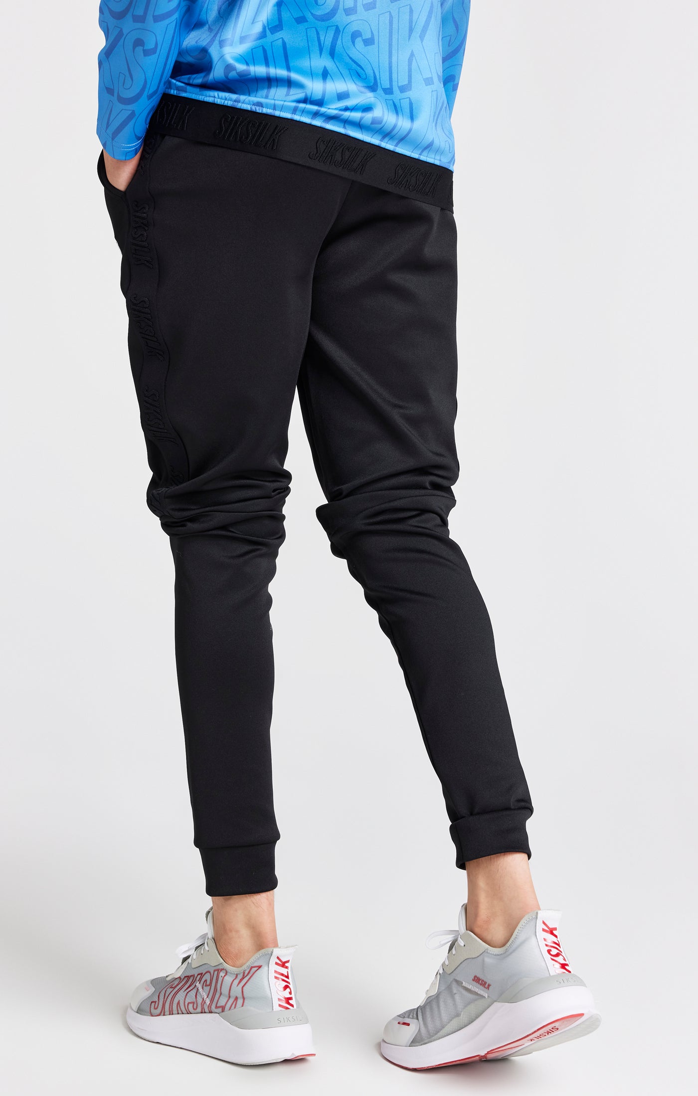 Load image into Gallery viewer, Boys Black Skinny Fit Jogger (3)