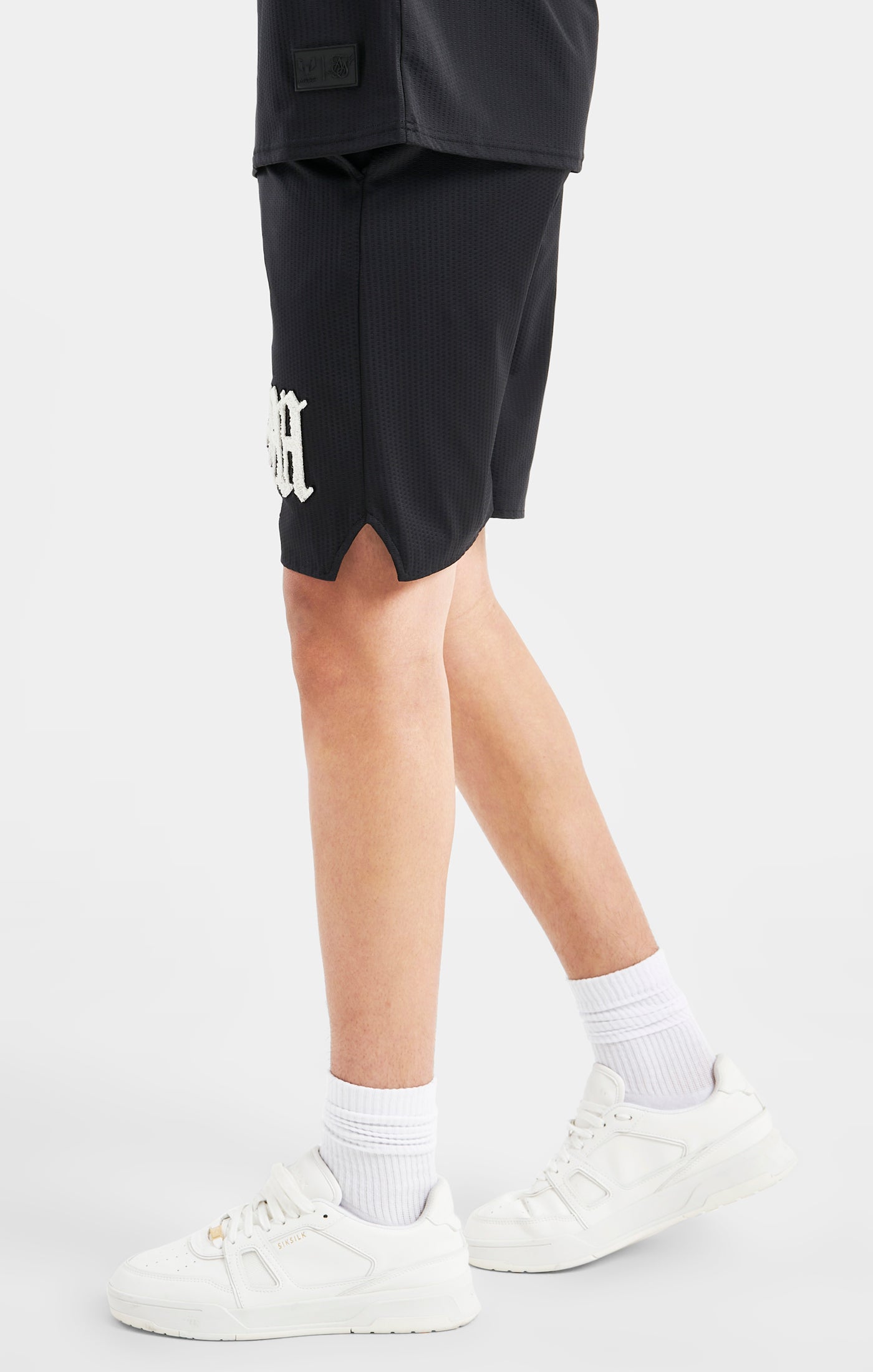 Load image into Gallery viewer, Messi x SikSilk Logo Loose Fit Shorts - Black (1)