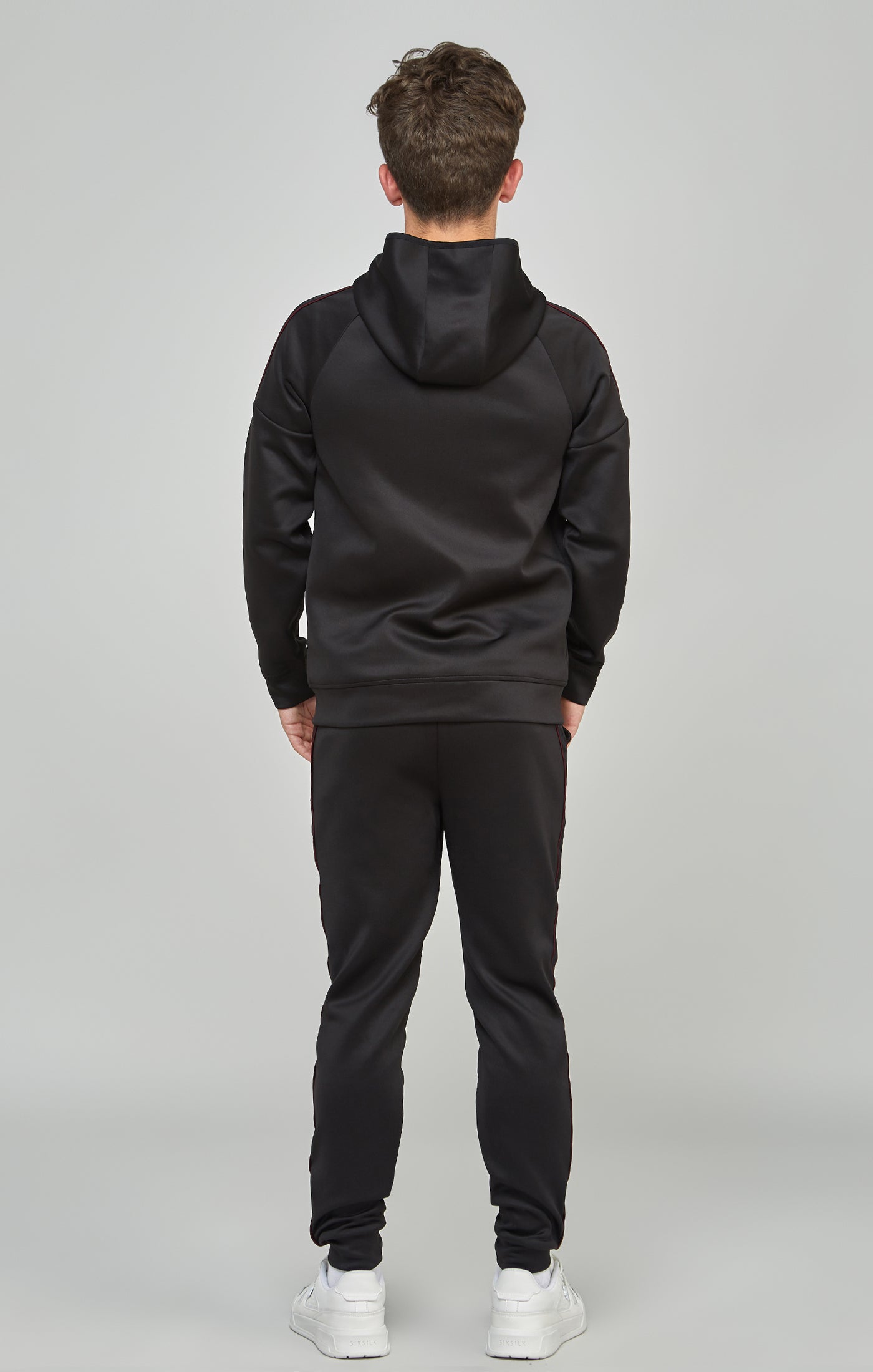 Load image into Gallery viewer, Boys Black Taped Tracksuit (4)