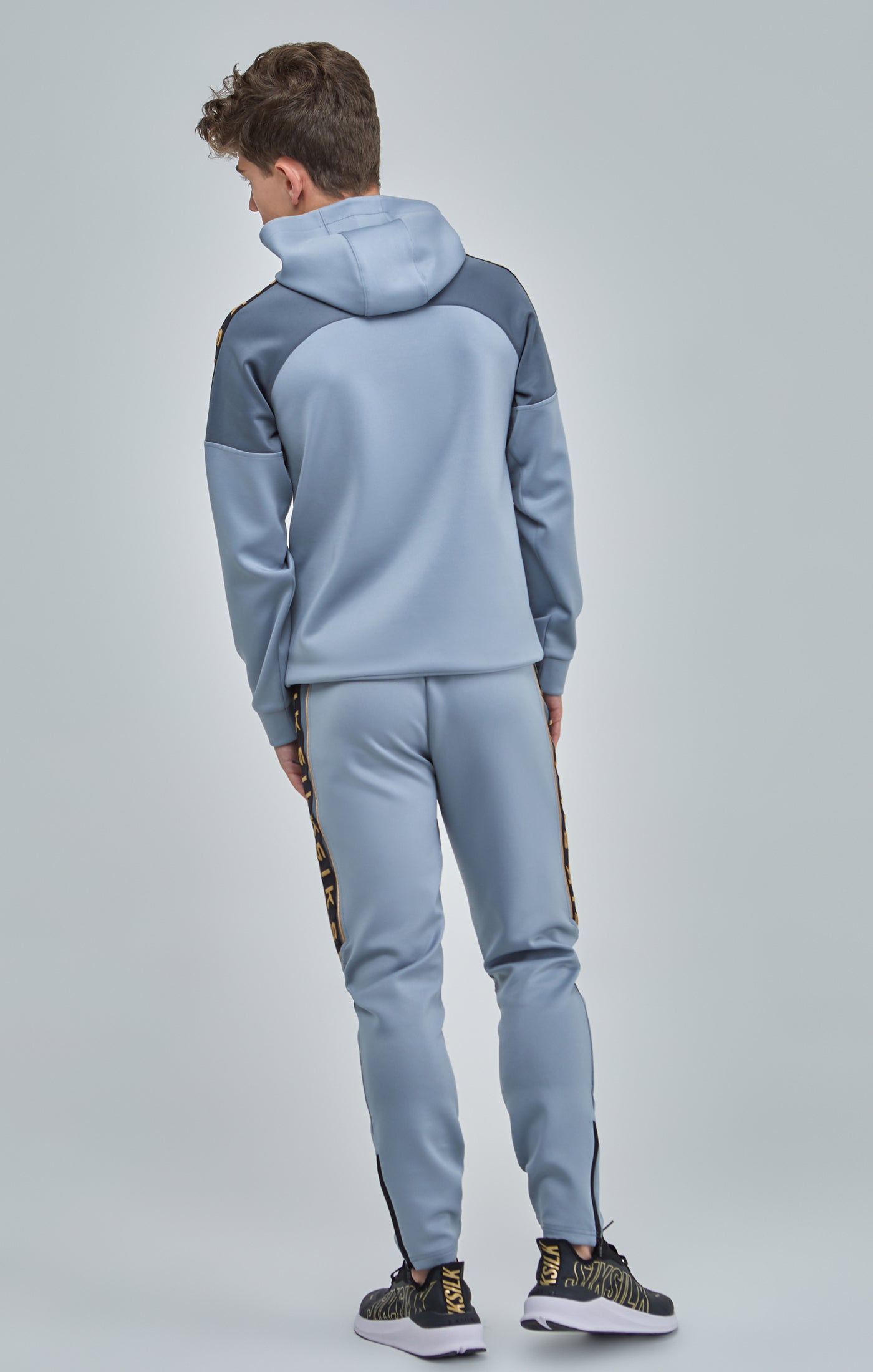 Load image into Gallery viewer, Boys Grey Taped Tracksuit (4)