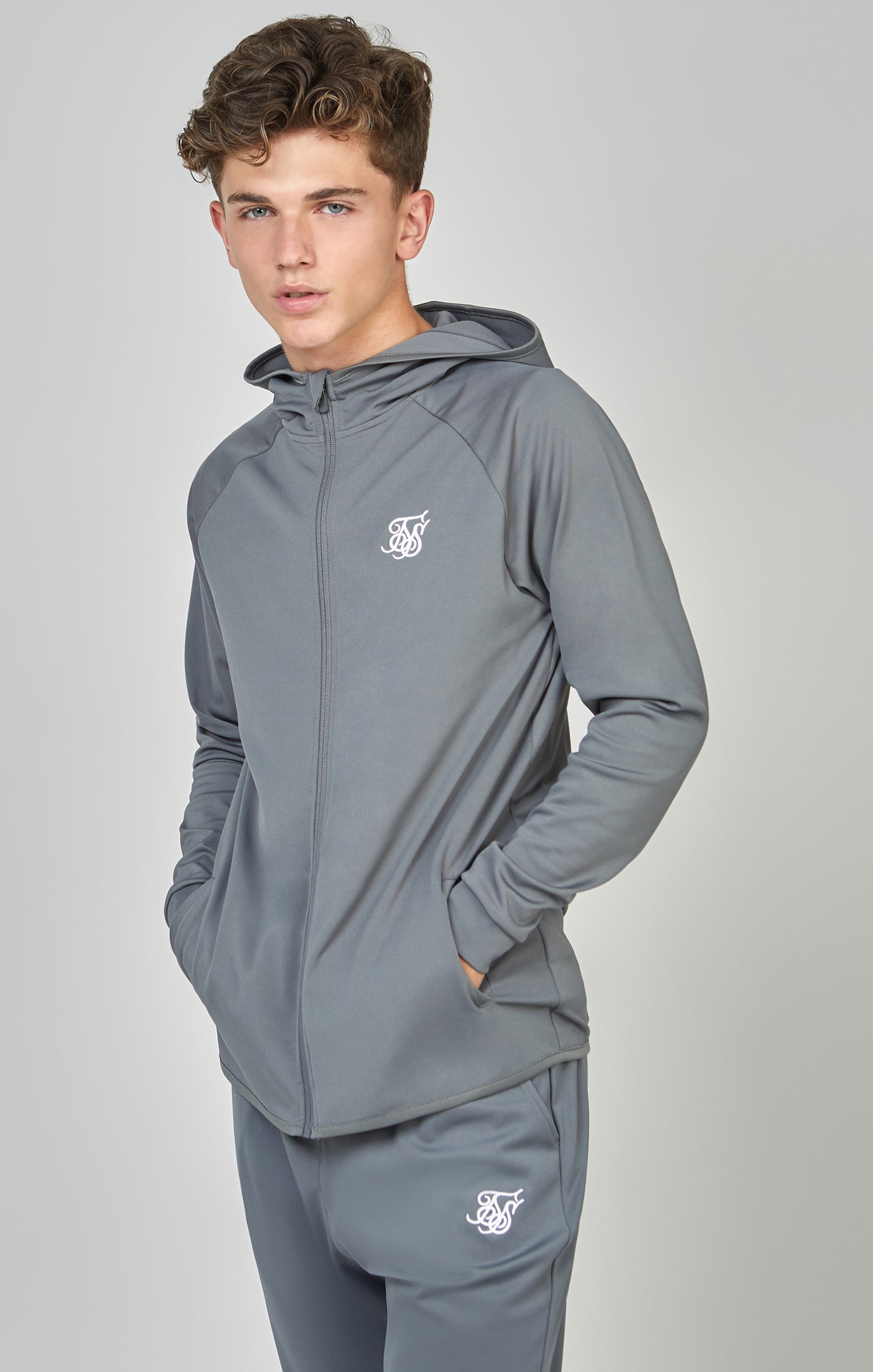 Load image into Gallery viewer, Boys Grey Zip Thru &amp; Jogger Tracksuit (1)