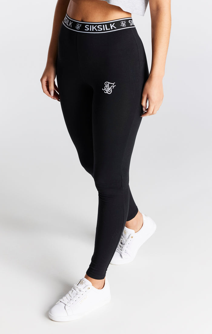 Load image into Gallery viewer, Black Essential Tape Legging